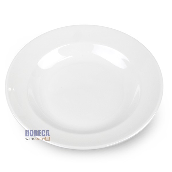 8-inch deep plate, white, Golden Horse brand
