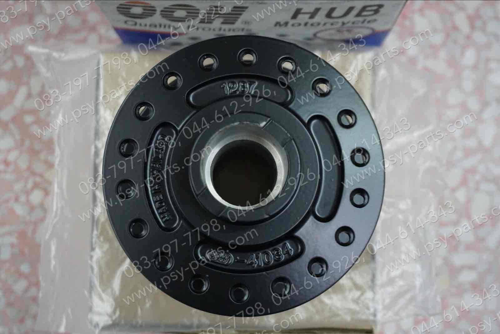 ดุมล้อหน้า TUXEDO ดิสก์เบรค, KAZE, KAZE 125, LEO (T) สีดำ 4 รู