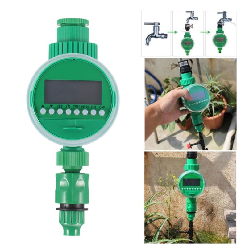 เครื่องตั้งเวลารดน้ำอัตโนมัติ Garden Automatic Water Timer Irrigation Controller System Sprinkler Controller Programmable Valve Hose Faucet Watering Timer