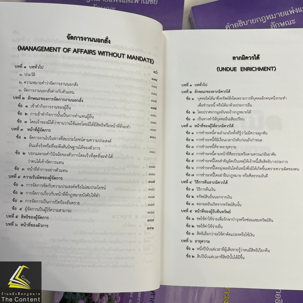 คำอธิบายกฎหมายแพ่งและพาณิชย์ลักษณะ ละเมิด จัดการงานนอกสั่ง ลาภมิควรได้ (ศ.ดร.วารี นาสกุล เพิ่มเติมเนื้อหาโดย ศ.จรัญ)