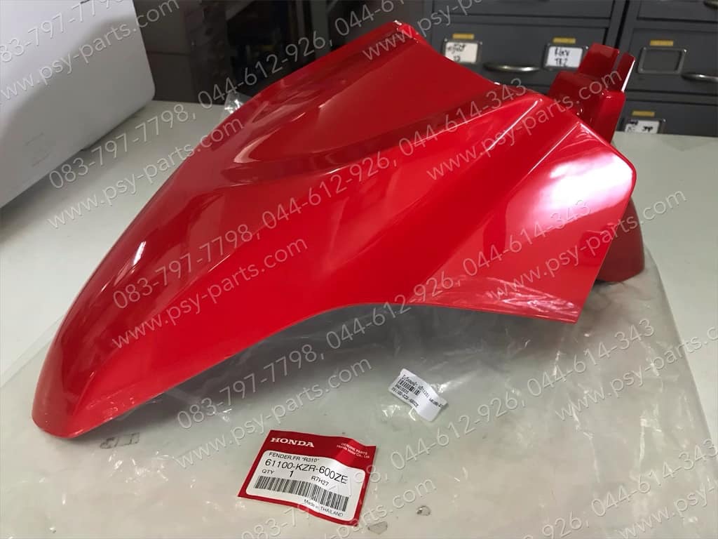 บังโคลนหน้า CLICK 125-I แท้ๆ สีแดงสด (R310) 61100-KZR-600ZE