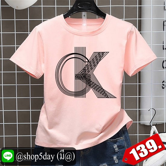 🔥 เสื้อยืดพิมพ์ลาย CK ขายดี รีบเลยจร้า