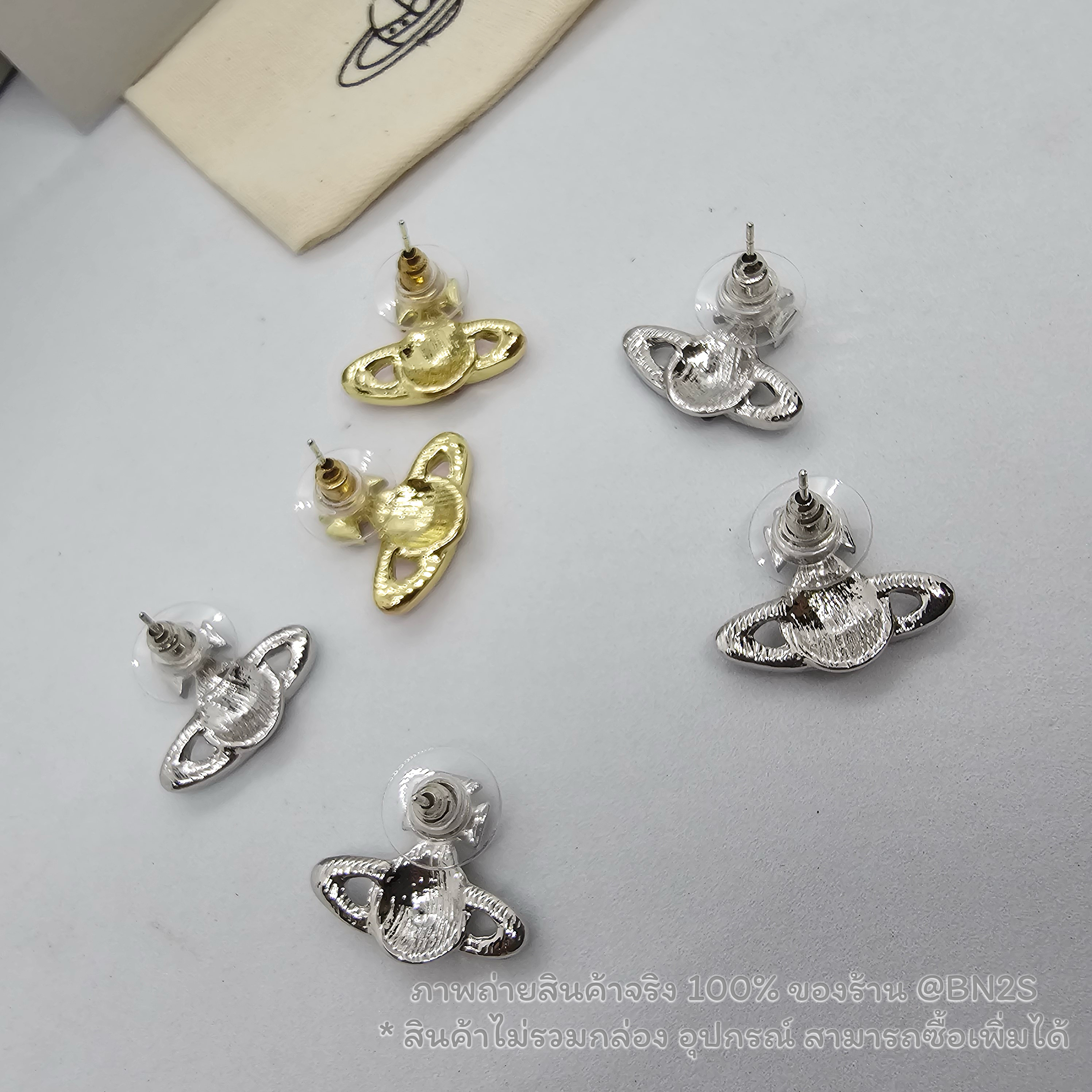สีชมพู | Vivienne Westwood Darlene Earrings ต่างหู จี้หูวิเวียน รุ่น ดาเลน มาใหม่ชนช๊อบ จี้ดาวเสาร์ พร้อมส่ง มีให้เลือก 3 สี