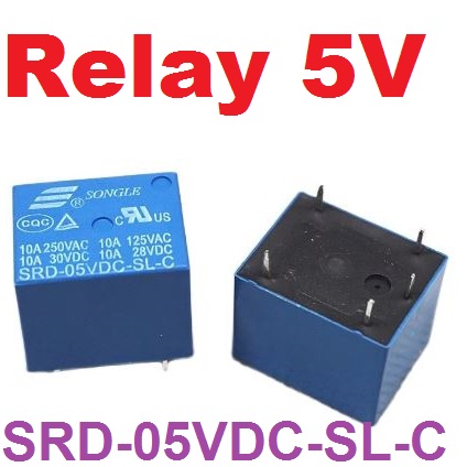 SRD-05VDC-SL-C Relay 5V DC 10A 5 Pin Power Relay form C รีเลย์