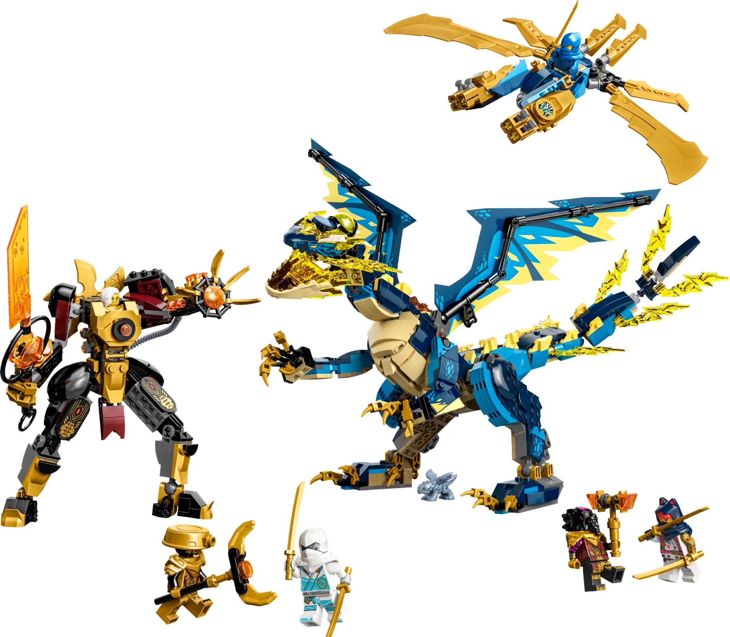 LEGO เลโก้ Ninjago 71796 Elemental Dragon vs. The Empress Mech