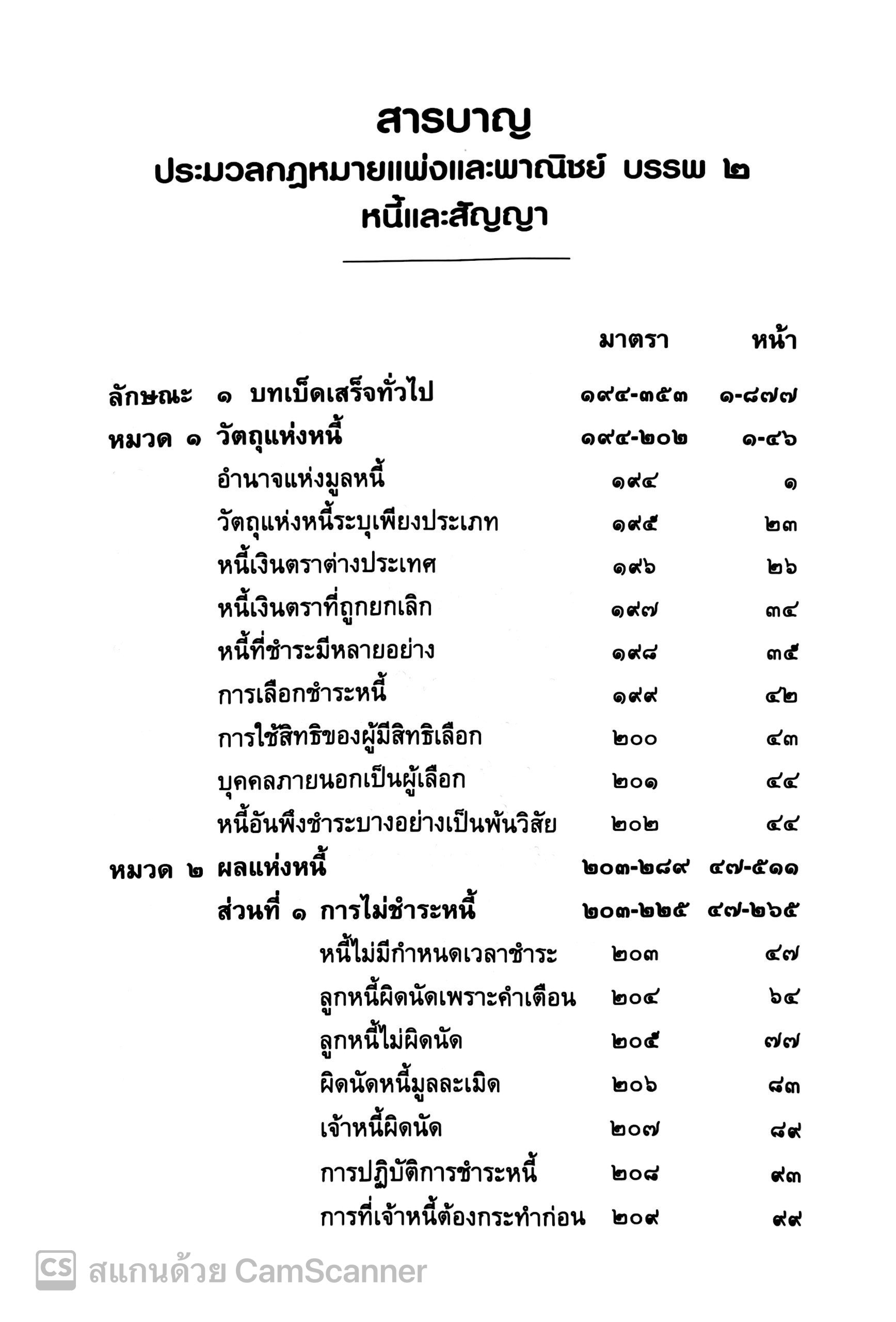 (ห่อปก) คำอธิบาย ป.พ.พ. หนี้และสัญญา ฉบับสมบูรณ์ (สมชัย ฑีฆาอุตมากร) ปีที่พิมพ์ ตุลาคม 2567