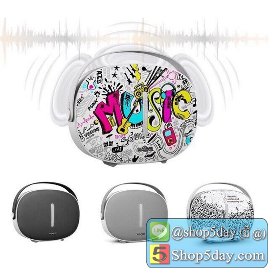 W-KING T8 Bluetooth Speaker ลำโพงบลูทูธเบสหนัก เสียบ Thumb Drive เล่น mp3 , WAV , APE , FLAC , WMA ได้ทันที