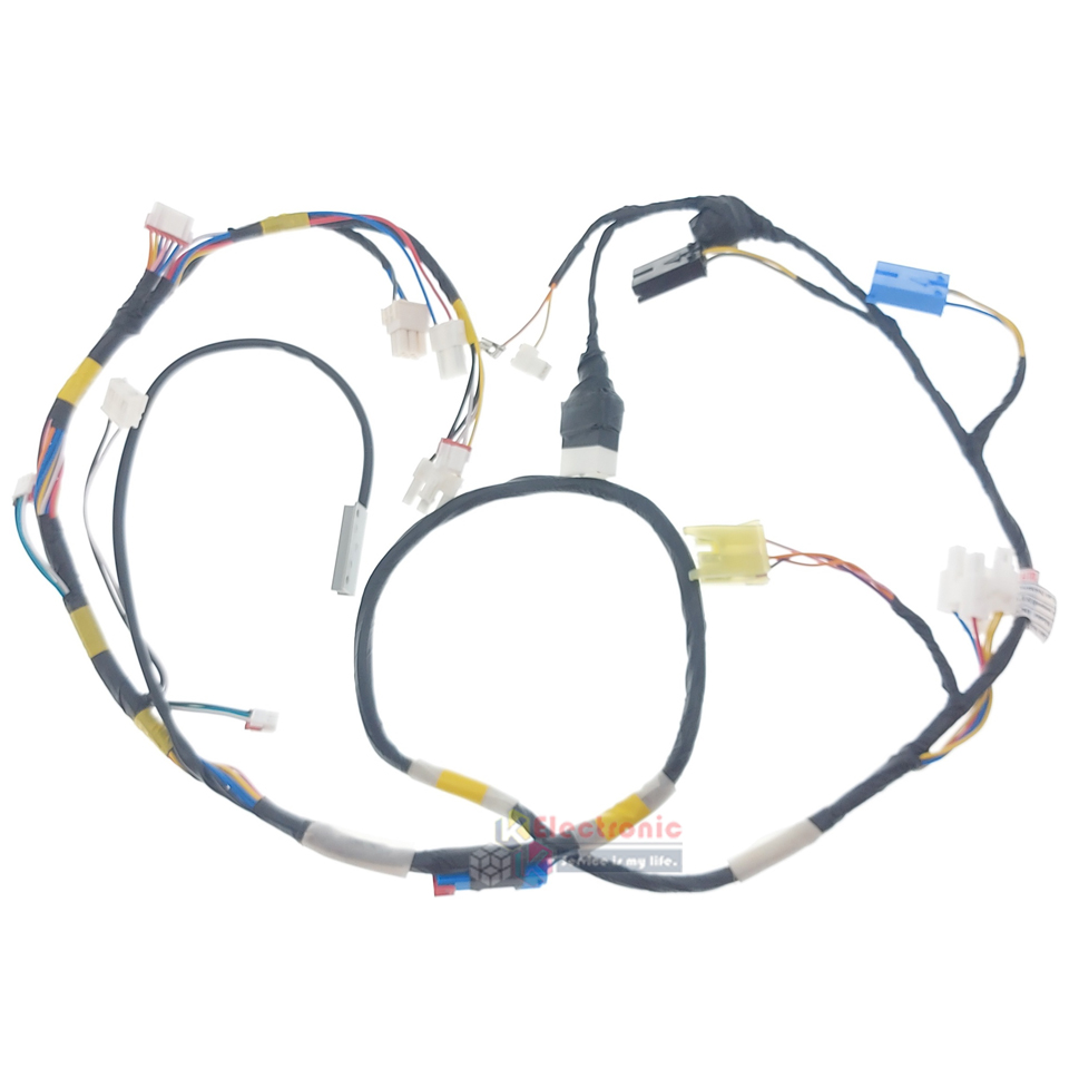 ชุดสายไฟเครื่องซักผ้าSAMSUNG(ซัมซุง) สำหรับรุ่น WA85F5S3QRY/ST/WA10F5S3QRY/ST*อะไหล่แท้*ใช้ได้กับทุกรุ่นที่ระบุไว้_ชุดสายด้านบน