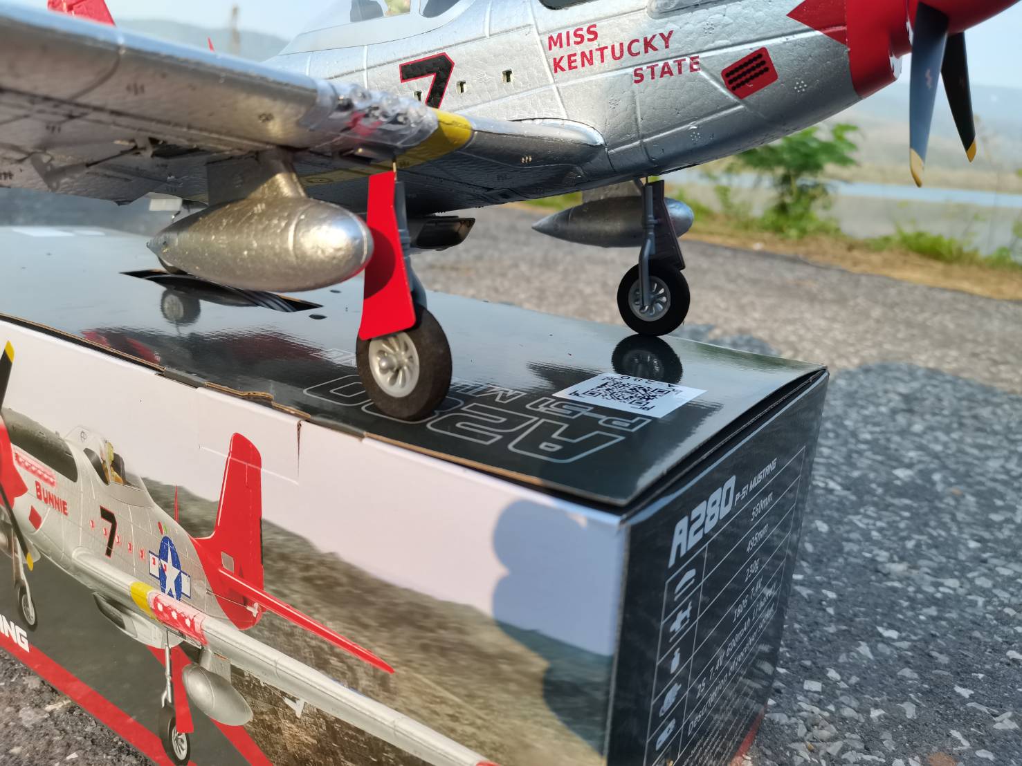 WL-TOYS A280 RC 3D-6G P51 Fighter Simulator 2.4G 3D6G สินค้าชุดพร้อมเล่น