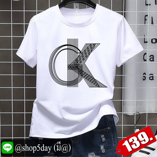 🔥 เสื้อยืดพิมพ์ลาย CK ขายดี รีบเลยจร้า