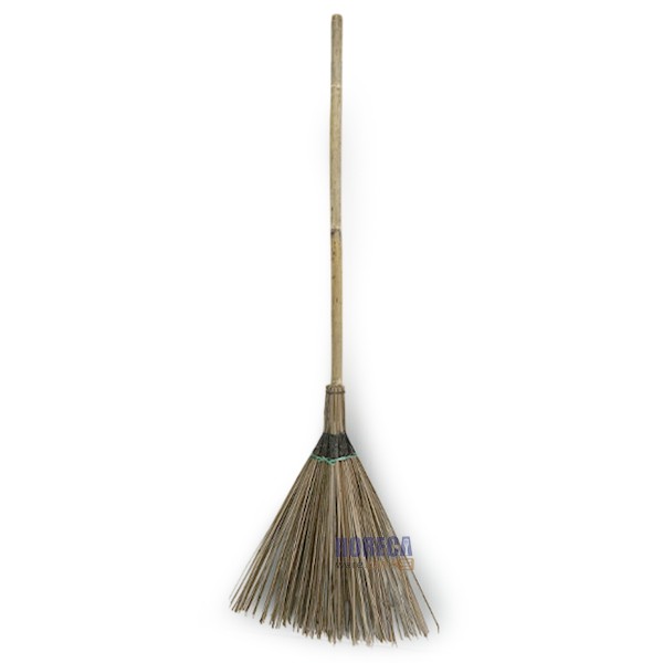 ไม้กวาดทางมะพร้าว ด้ามไม้ ทีพี-tp