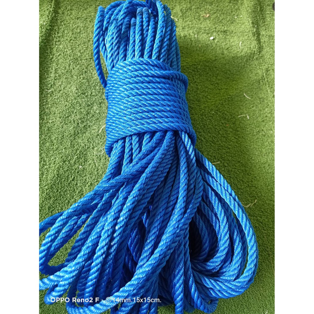 เชือกไนล่อน เชือกโพรพิลีน เชือกผูกสีน้ำเงิน ขนาด 7mm.