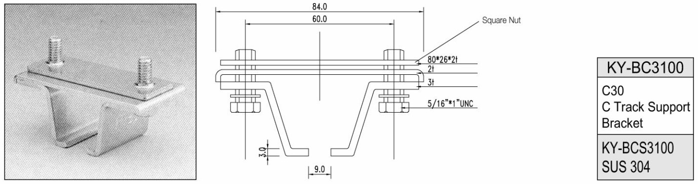 C-Track Support Bracket