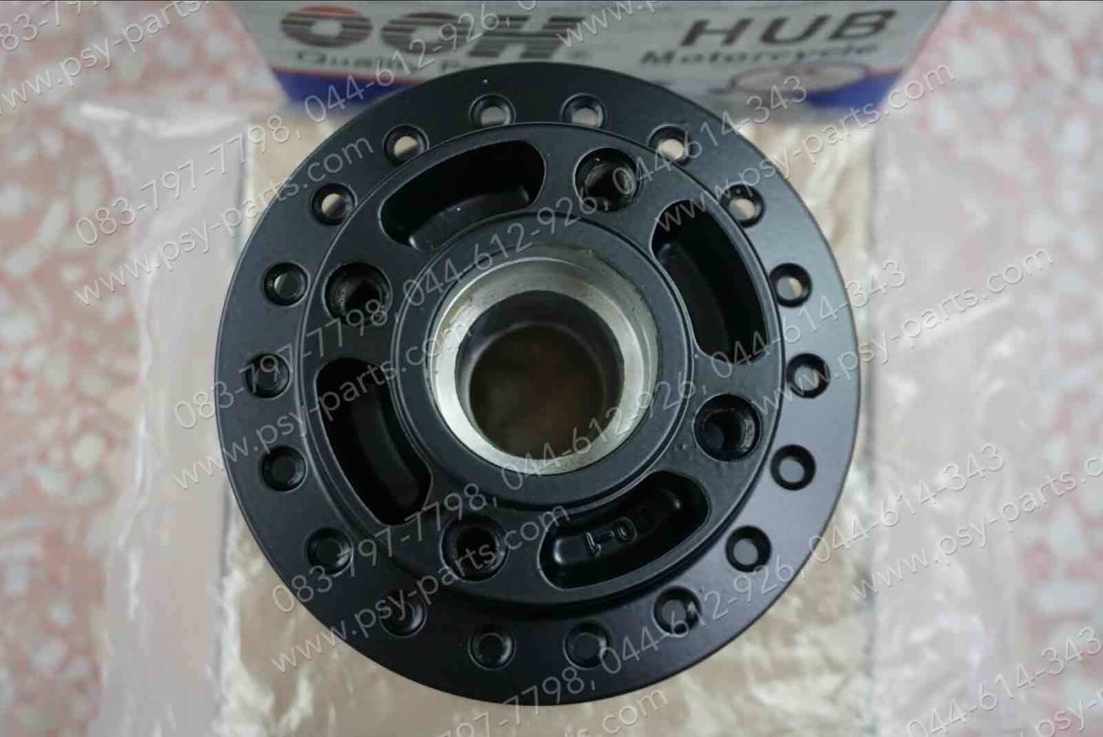 ดุมล้อหน้า TUXEDO ดิสก์เบรค, KAZE, KAZE 125, LEO (T) สีดำ 4 รู