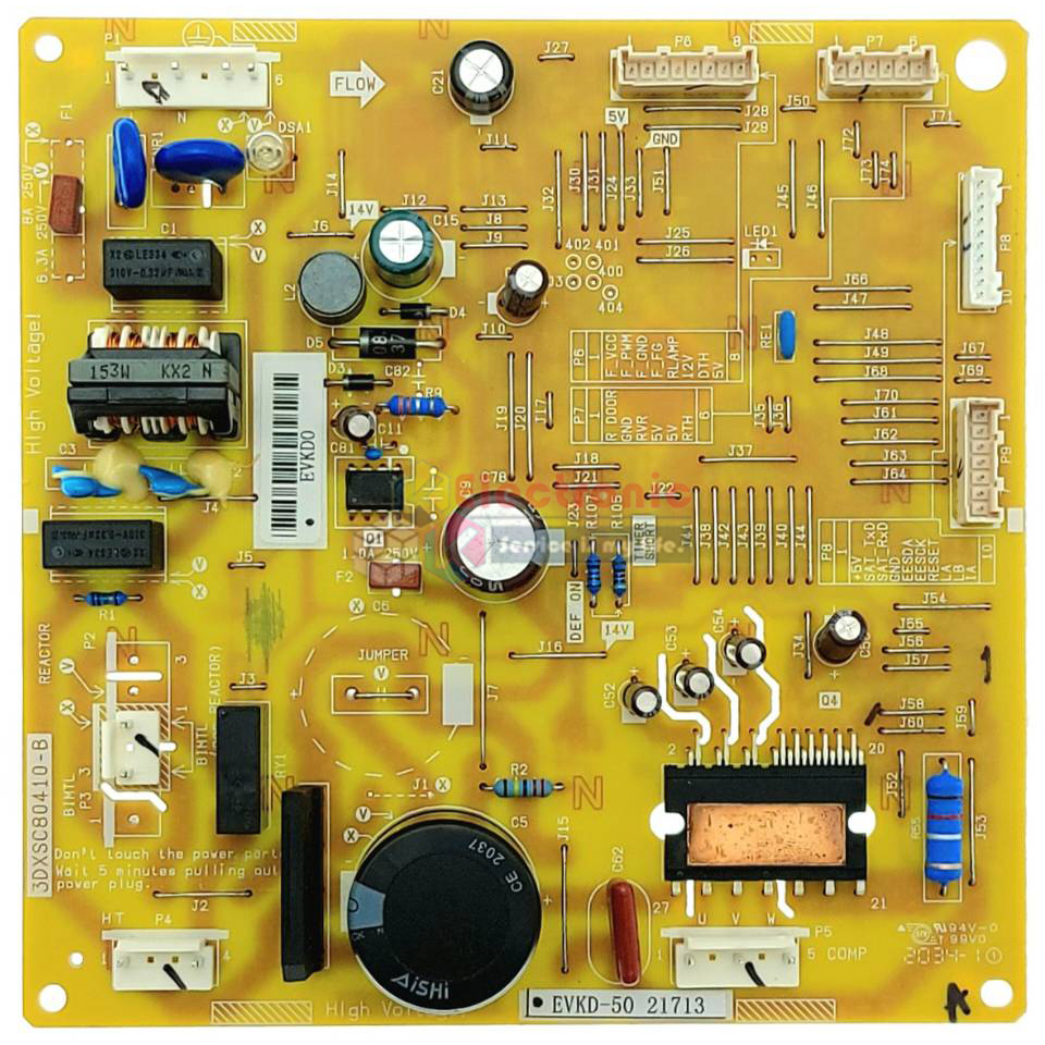 แผงบอร์ดตู้เย็นTOSHIBA(โตชิบา)รุ่น*GR-B31KU*อะไหล่แท้*ใช้ได้กับทุกรุ่นและเบอร์คอมเพรสเซอร์ที่ทางร้านระบุไว้(ชิปไอซีใต้บอร์ดเบอร์ B141และ 4530 )
