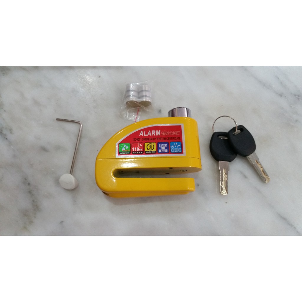 กุญแจล็อคดิสเบรคแบบมีเสียงเตือนกันขโมย [ใช้ได้กับรถทุกรุ่น] -รุ่น-Beret-DA8303-ล็อคมอเตอร์ไซด์-จักรยานยนต์-บิ๊กไบค์