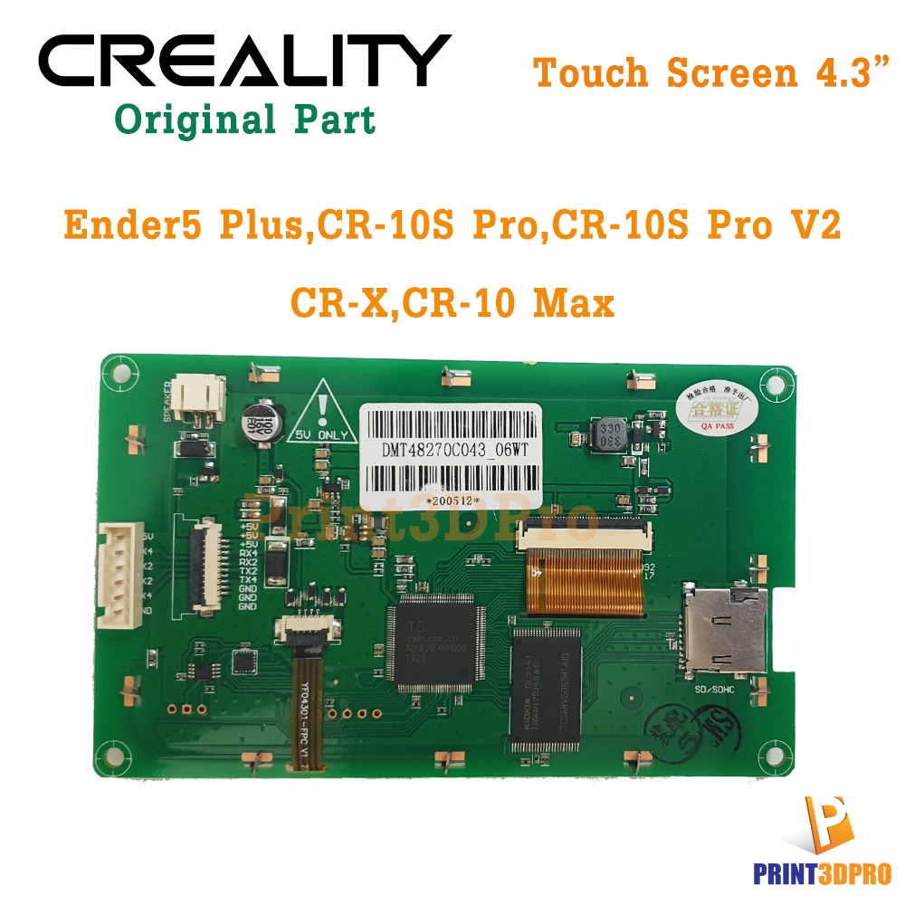 Creality Part Touch Screen 4.3inc for Ender5 Plus ,CR-10S Pro, CR-10S Pro V2 ,CR-X ,CR-10 Max