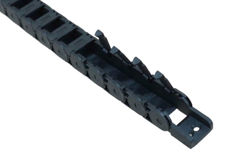 รางกระดูกงู เก็บสายไฟ 15x20mm ยาว 1 เมตร Cable Drag Chain Open On Both Side Plastic Towline