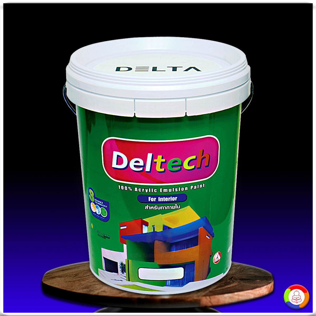 สีน้ำอะคริลิค เดลเทค (สำหรับภายใน) Deltech 100% Acrylic Emulsion Paint For Exterior
