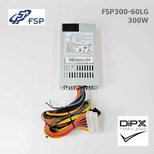 Power supply 1U FSP 300W (FSP300-60LG) 20+4pin, 4+4pin, 6+2pin, 2molex, 3sata (New)