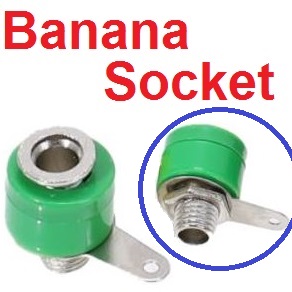 ปลั๊กกล้วย ตัวเมีย 4mm. สีเขียว Banana socket banana plug banana head 4 mm. บานานาปลั๊ก ตัวเมีย Banana Jack panel Terminal audio accessories