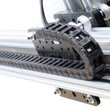 รางกระดูกงู เก็บสายไฟ 10x20mm ยาว 1 เมตร Cable Drag Chain แบบมี End Fits หัวท้าย โซ่เก็บสายไฟ
