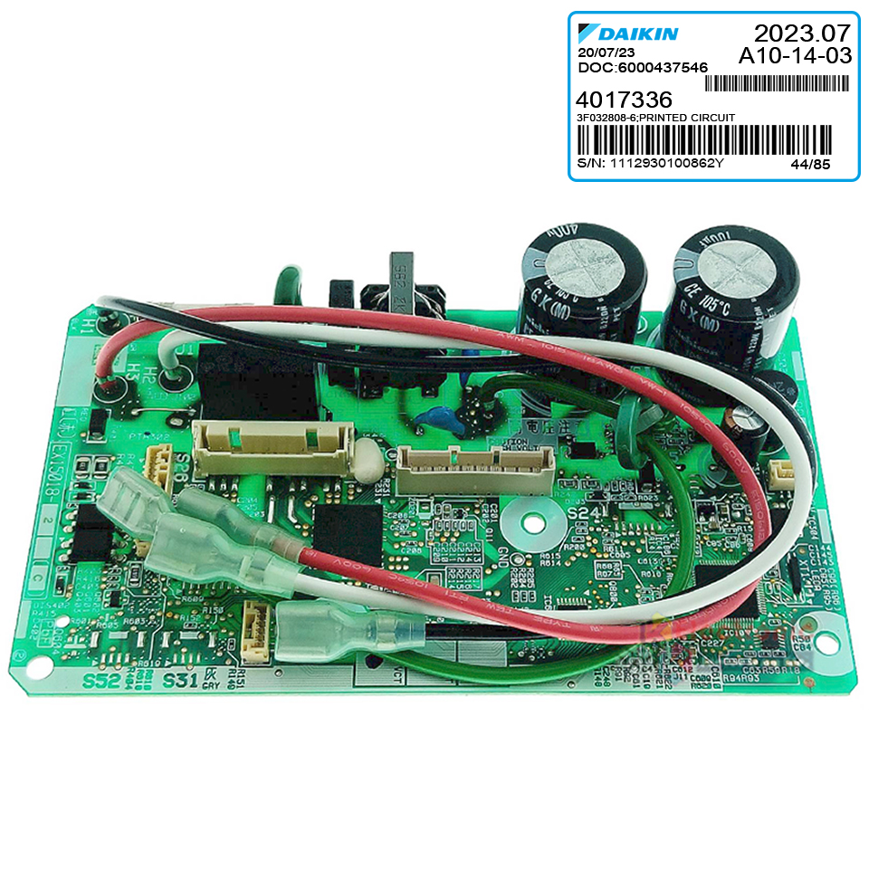 แผงบอร์ดแอร์คอยเย็นDAIKIN-ไดกิ้น รุ่น FTKC12QV2S/FTKC12RV2S-อะไหล่ใหม่แท้บริษัท #อะไหล่แอร์DAIKIN