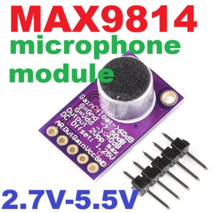 MAX9814 microphone amplifier module MIC microphone sound amplifier 2.7V-5.5V microphone sensor