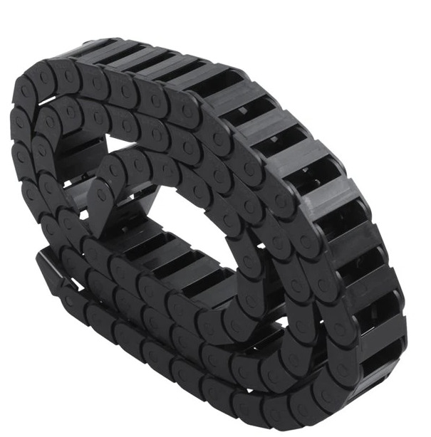 รางกระดูกงู เก็บสายไฟ 10x20mm ยาว 1 เมตร Cable Drag Chain แบบมี End Fits หัวท้าย โซ่เก็บสายไฟ