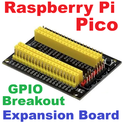 Raspberry Pi Pico GPIO Breakout Extender DIY Expansion Board Male to Female Pin with Switch for RPI Pico W