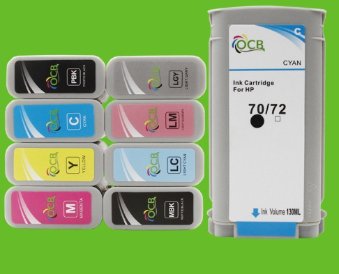 หมึกHP 70 130-ml Yellow DesignJet Ink Cartridgeเทียบเท่า