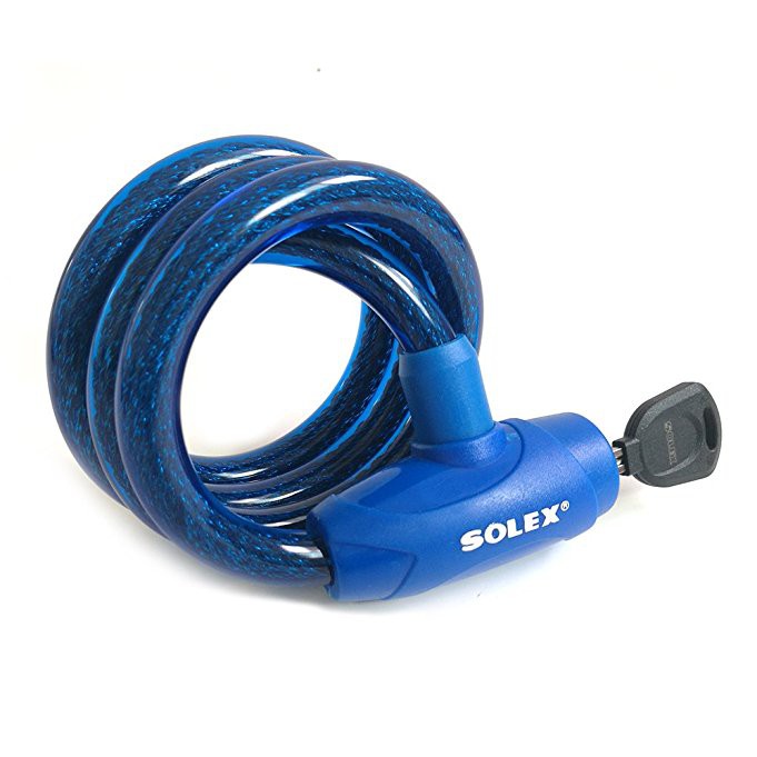 SOLEX รุ่น 3310,3315 เคเบิ้ลล็อค หมวกกันน๊อค ใช้ล็อครถมอเตอร์ไซค์ ล็อครถจักรยาน ล็อคประตู