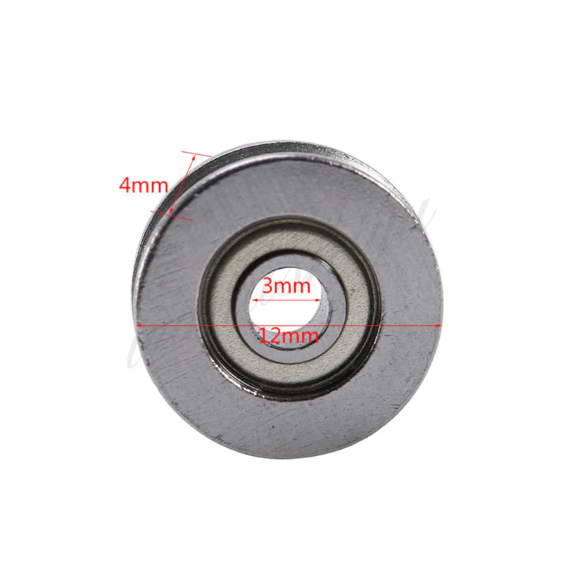 3D part V623ZZ V Groove Roller Wheel Ball Bearings 3x12x4 mm 3D Printer Part