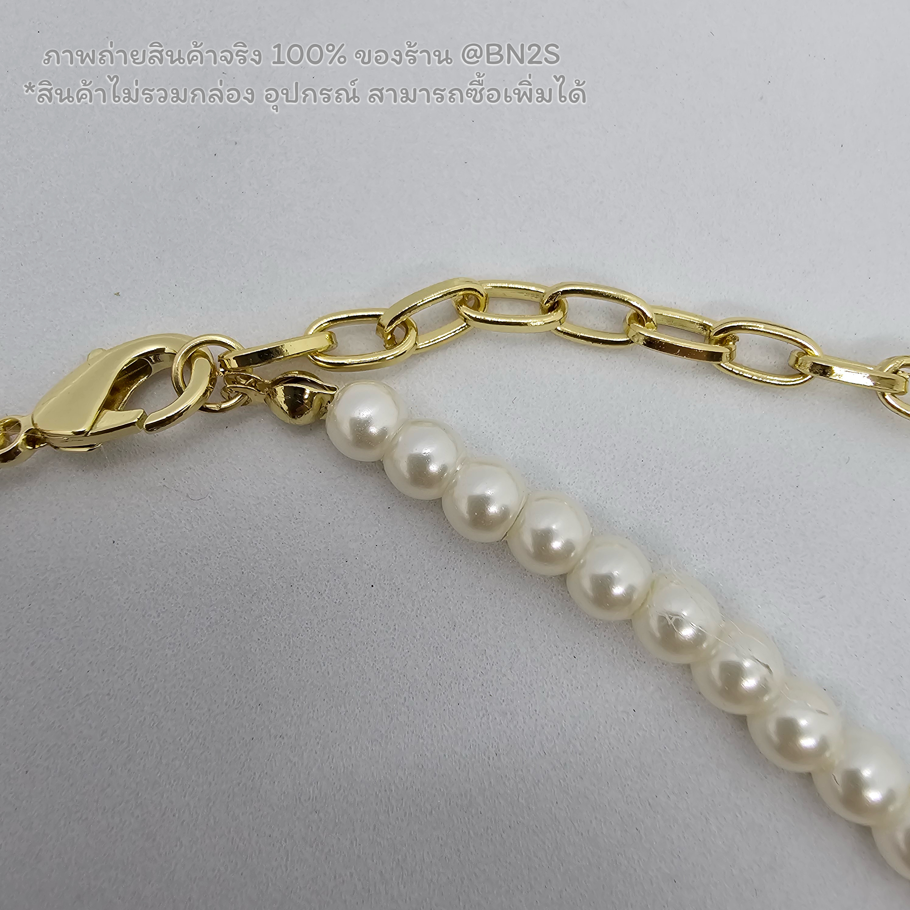 CD Pearl Crystal Star Logo Charm Necklace สร้อยคอไข่มุกประดับโลโก้ดิออ ไข่มุกจิ๋วเต็มเส้น พร้อมส่ง ภาพงานจริง 100% ไม่รวมกล่อง อุปกรณ์