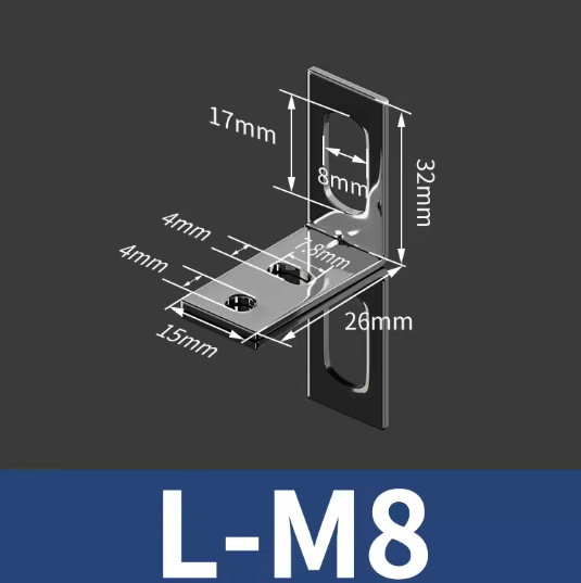 Proximity sensor bracket M8 L-type Mounting L Bracket Support ขายึดเซนเซอร์ ที่ยึดเซนเซอร์ แบบงอ 90องศา