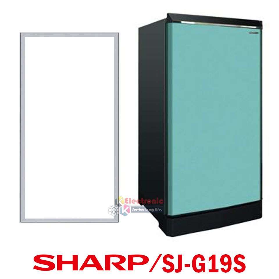 ขอบยางประตูตู้เย็น SHARP-(ชาร์ป)สำหรับรุ่น SJ-G19S/SJ-M19S/SJ-N19Sอะไหล่แท้ ใส่ง่าย ขนาด 50*90 เซนติเมตร
