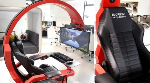 เก้าอี้เกมมิ่ง T7 Ingrima Coding Pod, Gaming Space Pod, Gaming Cockpit, Computer Cockpit
