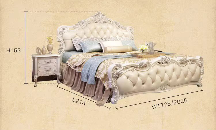 เตียงหลุยส์ เตียงเจ้าหญิง เตียงนอนหลุยส์ รุ่น Princess