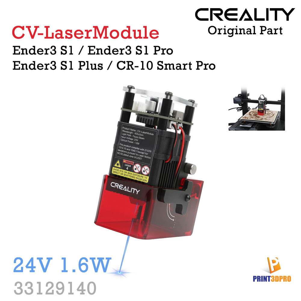 Creality Accesseries Ender-3 S1/S1 Pro CV-LaserModule 24V 1.6W Upgrade kit For 3D Printer