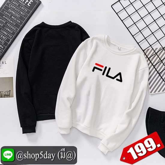 🔥 FILA เสื้อแขนยาวยอดฮิต ใส่ได้ทั้งหญิงและชาย