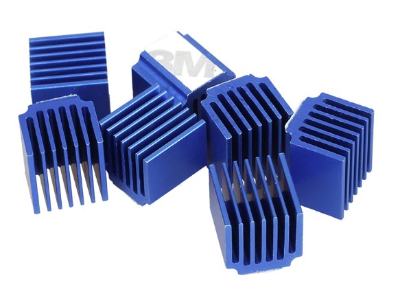 แผ่นระบายความร้อน TMC2208 LV8729 super large blue heat sink stepper motor drive heat sink
