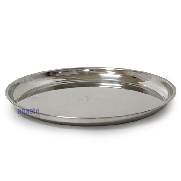 Round stainless steel tray 35 cm, perfect