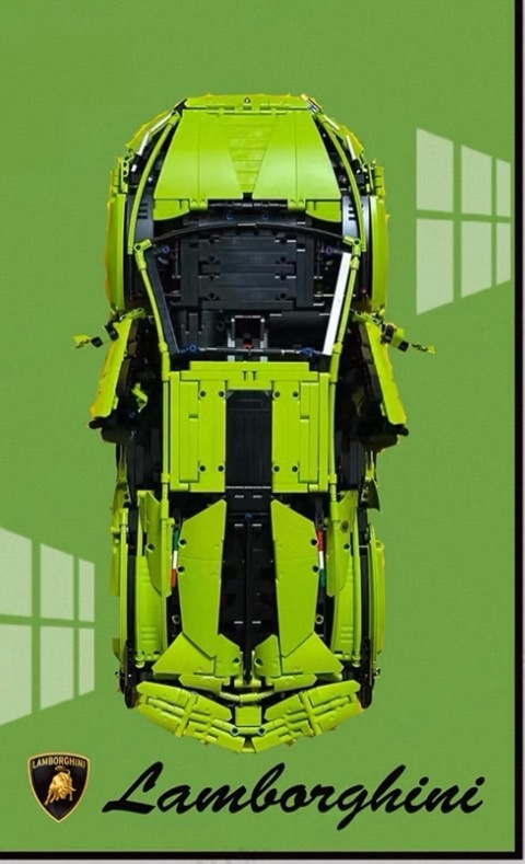 Display frame สำหรับ LEGO Technic เลโก้ 42115 Lamborghini Sián FKP 37