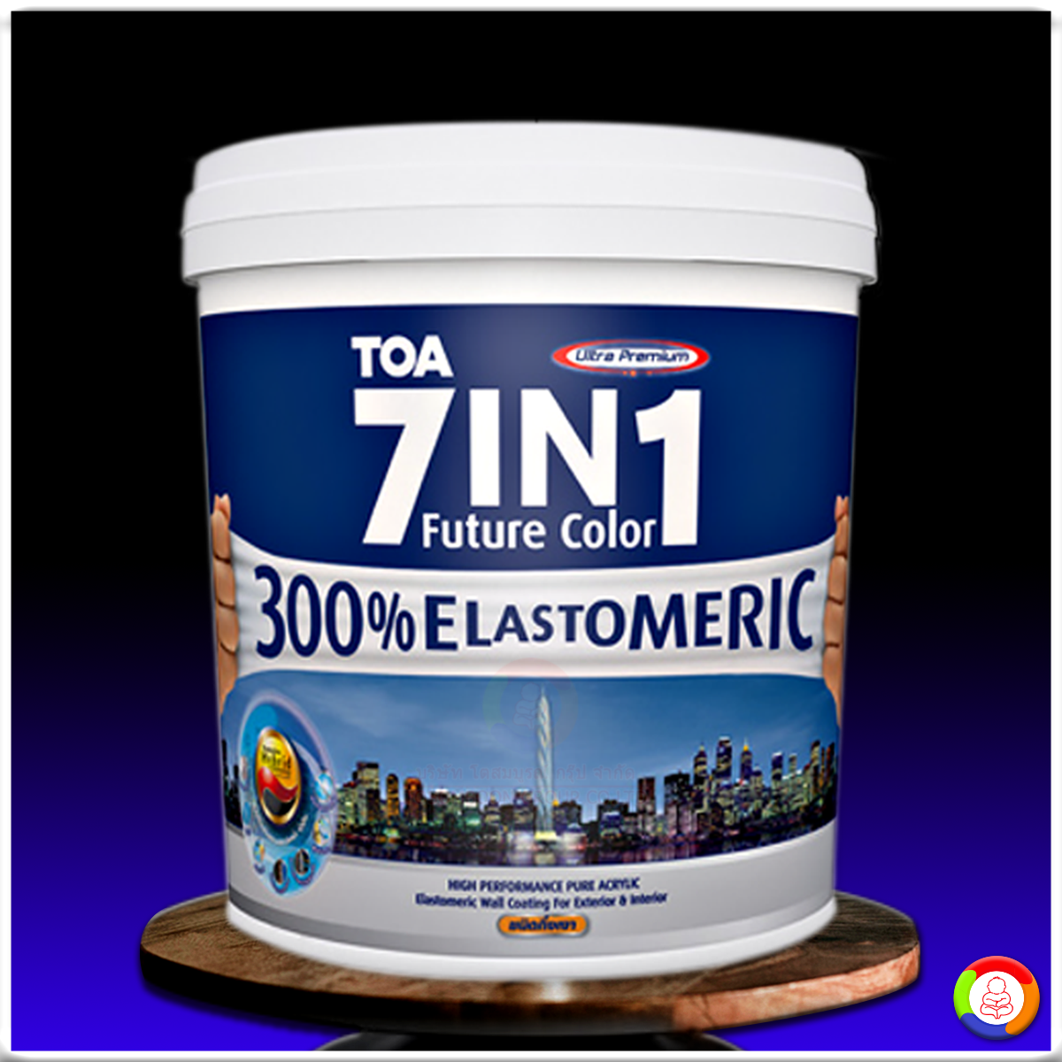 ทีโอเอ เซเว่น อิน วัน สีน้ำอะคริลิกยืดหยุ่นสูง ชนิดกึ่งเงา TOA 7IN1 Acrylic Elastomeric