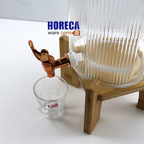 โหลแก้วจ่ายน้ำ 6ลิตร พร้อมขาตั้ง ตรายูเอส