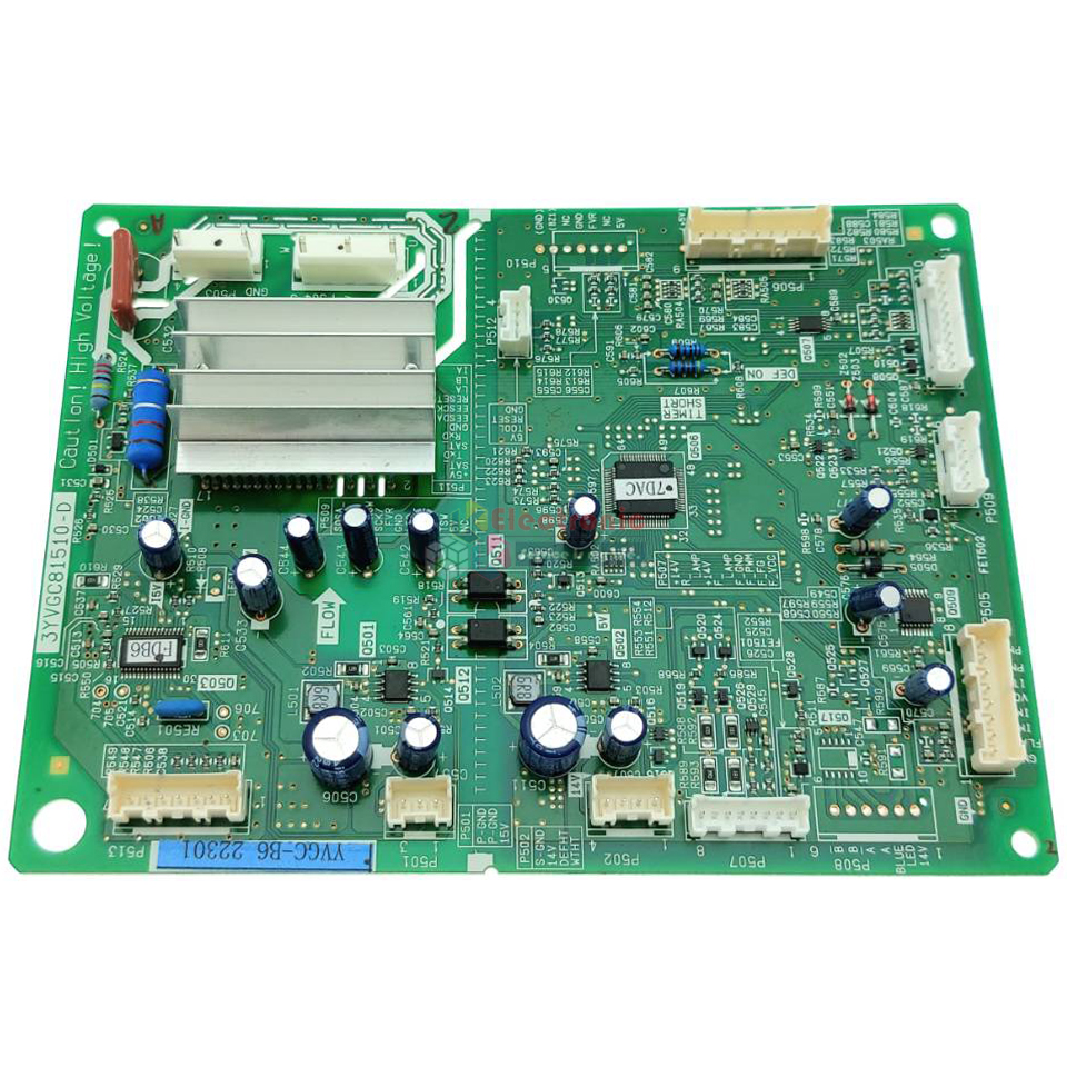 แผงบอร์ดตู้เย็น TOSHIBA(โตชิบา)รุ่น*GR-AG58KD/GR-AG66KA*อะไหล่แท้*ใช้ได้กับทุกรุ่นที่ทางร้านระบุไว้*ใช้กับคอมเพรสเซอร์DZ100V1A