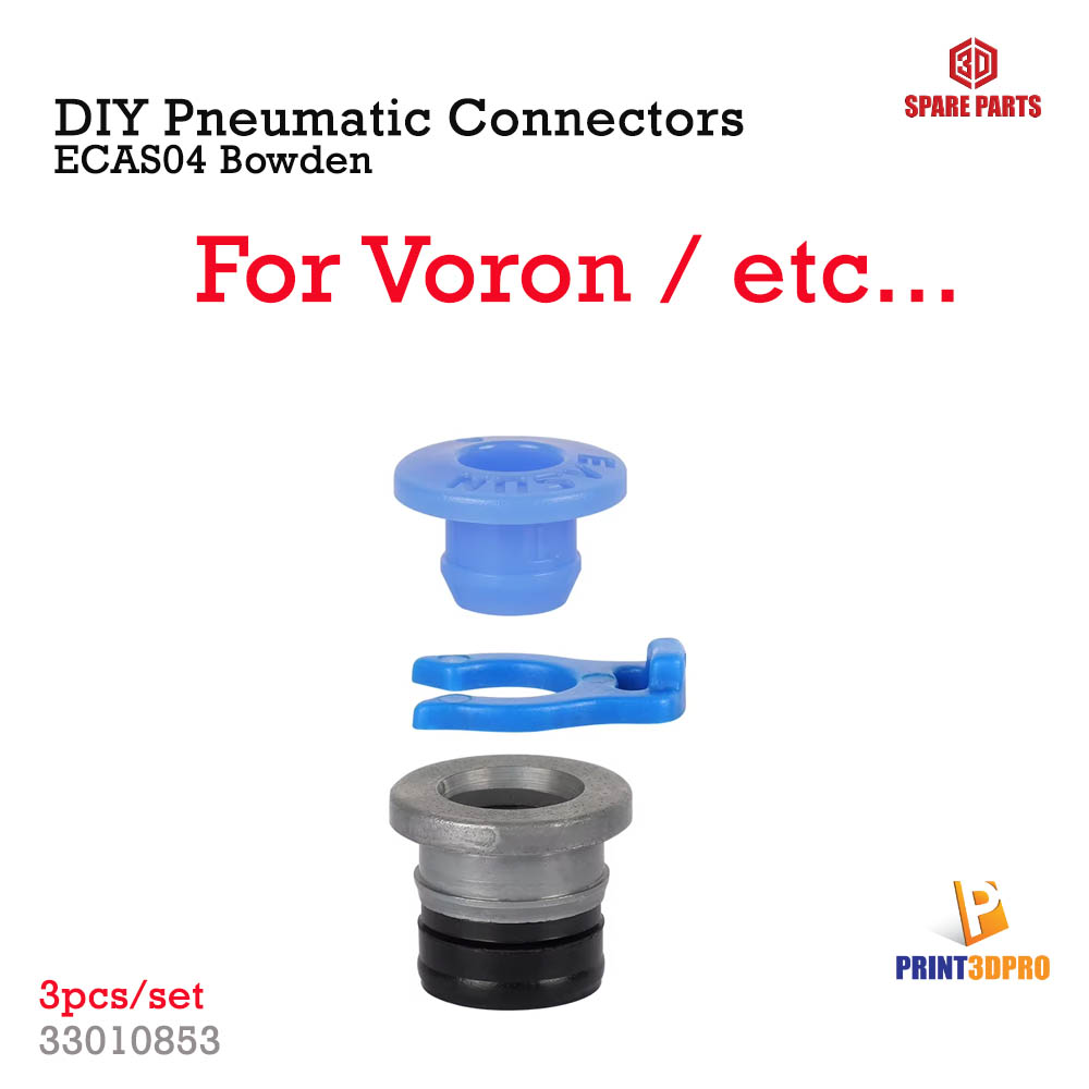 DIY Pneumatic Connectors For Voron M4 ECAS04 Bowden 3D Printer Part