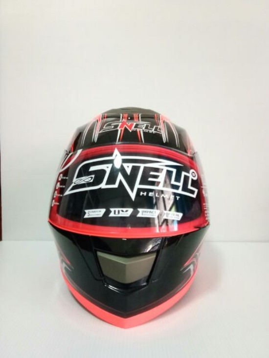 🔥หมวกกันน็อค ยี่ห้อ small ลาย kabuki สีส้มดำ