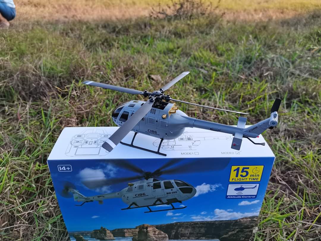 เฮลิคอปเตอร์บังคับวิทยุ C-186RC HELICOPTER BO-105 2.4HGZ 4CH ฮอบังคับแบบสเกลชุดพร้อมเล่น