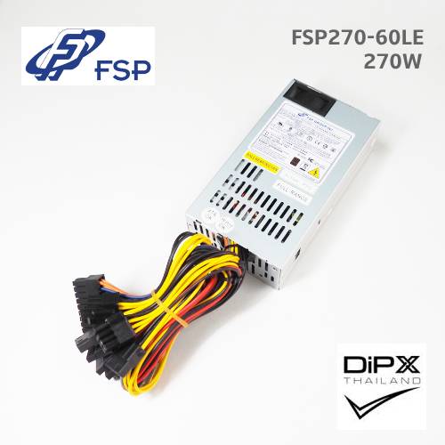 Power supply 1U FSP 270W (FSP270-60LE) 20+4pin, 4+4pin, 6+2pin, 2molex, 3sata (New)